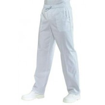 PANTALONE CON ELASTICO BIANCO COTONE100%